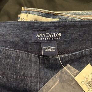 Ann Taylor Factory Indigo Wide-Leg Jeans